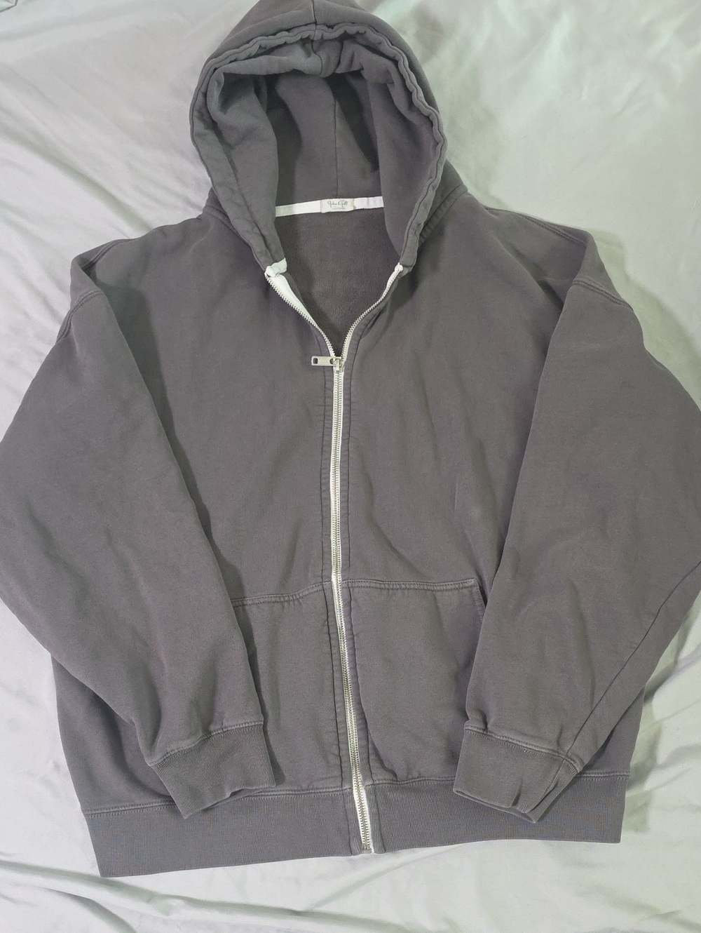 PacSun Gray Full-Zip Hooded Jacket